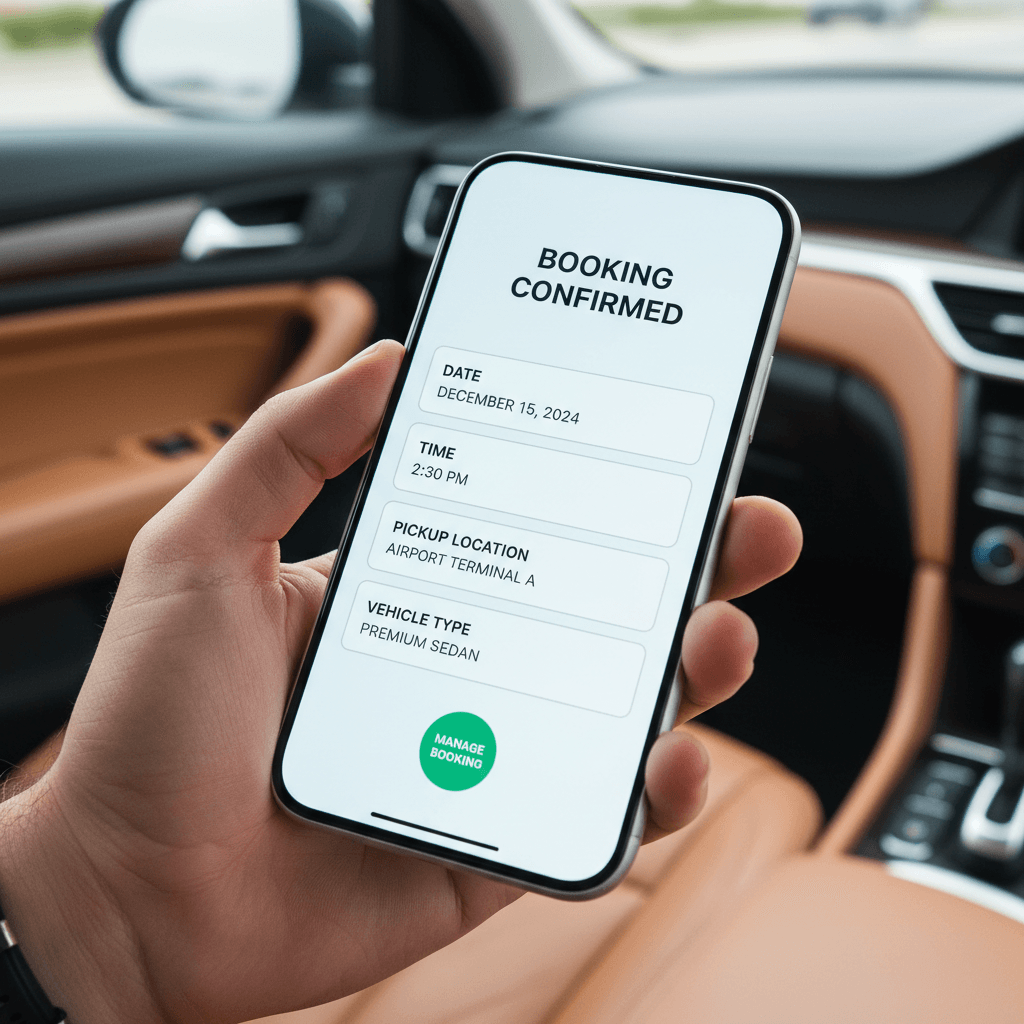Easy ride booking on mobile