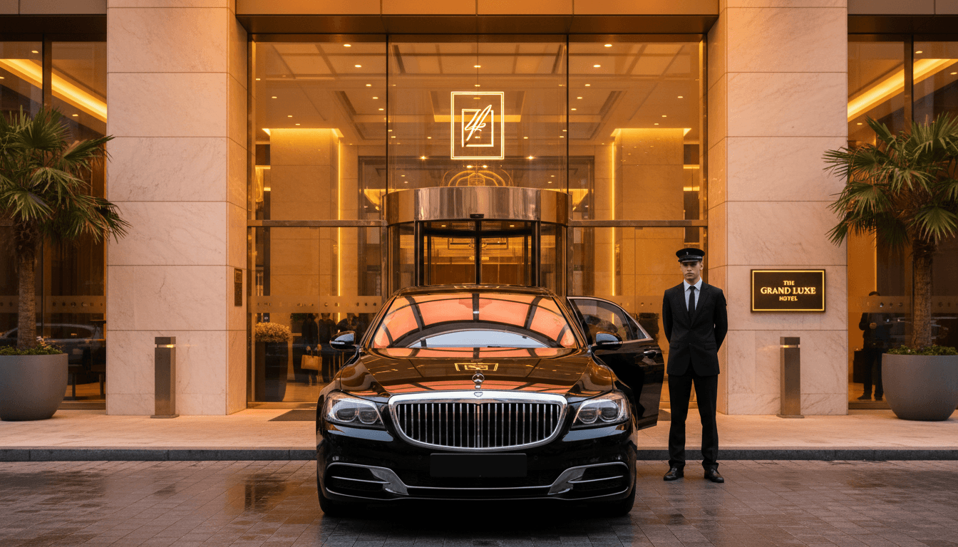 Professional sedan at KLIA airport terminal