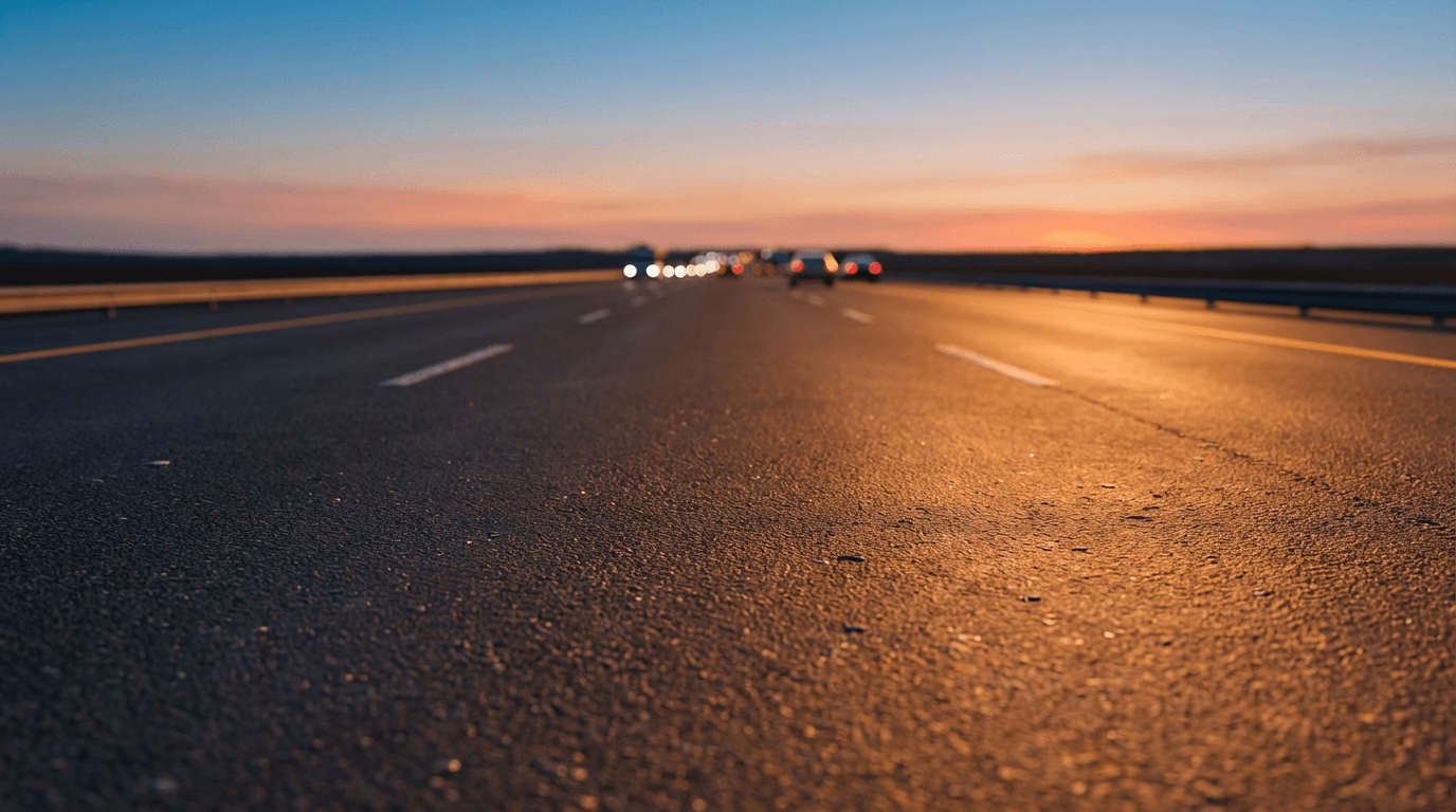 Professional airport transfer vehicle on Kuala Lumpur highway